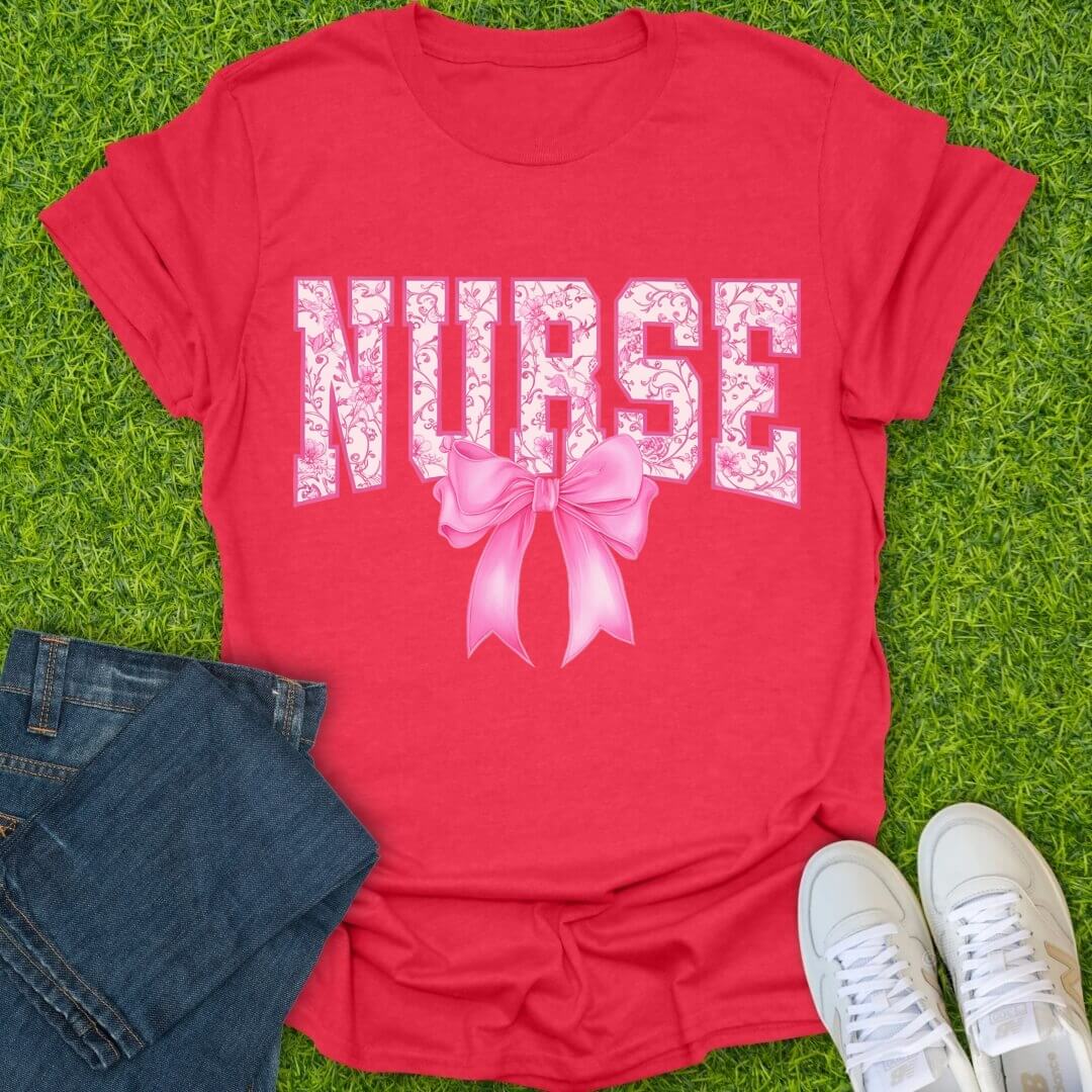 T-Shirt Heather Red / S Pretty in Pink Tee