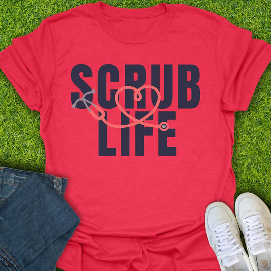 T-Shirt Heather Red / S Scrub Life Tee