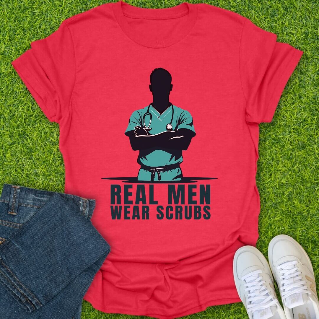 T-Shirt Heather Red / S Scrubs Tee
