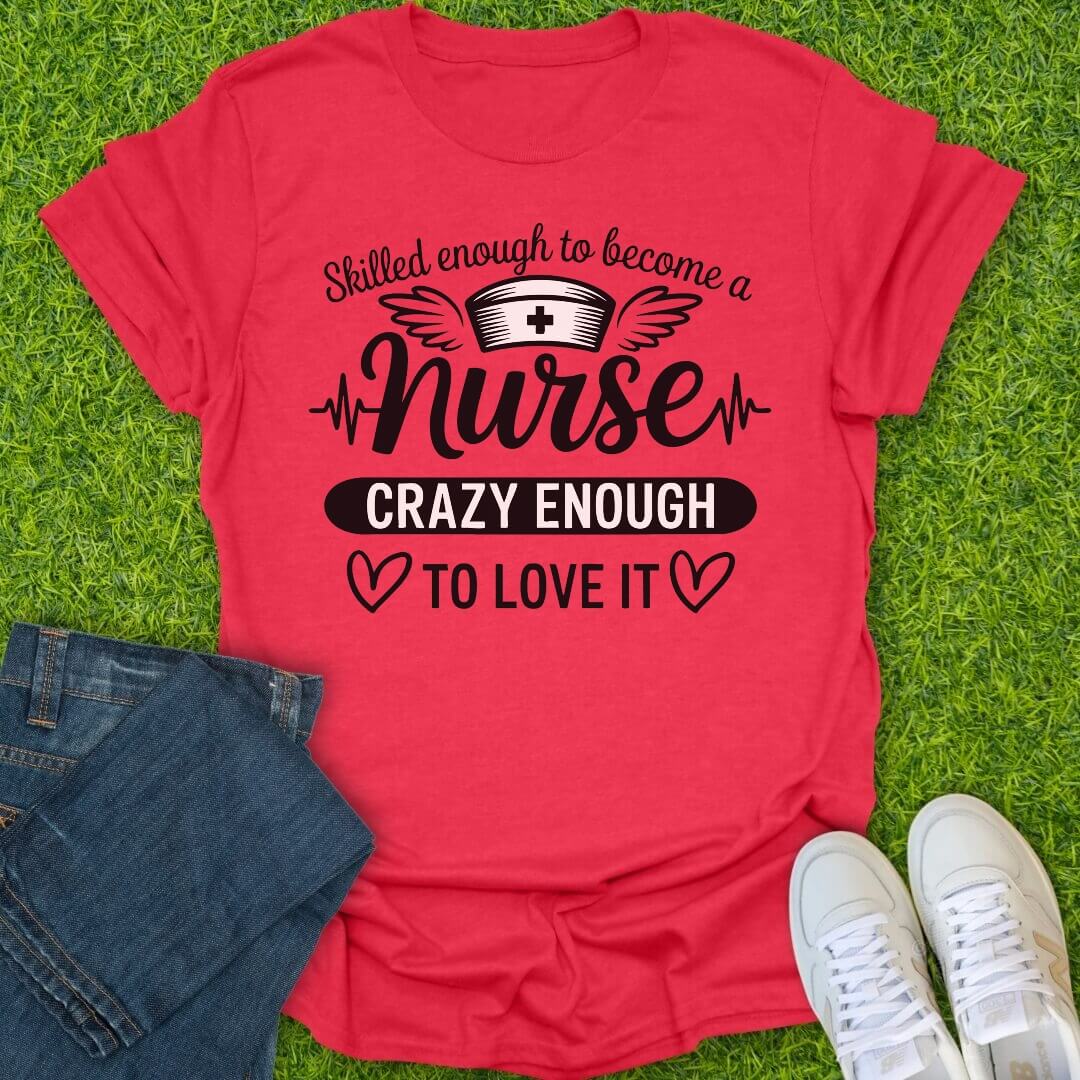 T-Shirt Heather Red / S Skilled Enough Tee