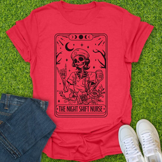 T-Shirt Heather Red / S The Night Shift Nurse Tee