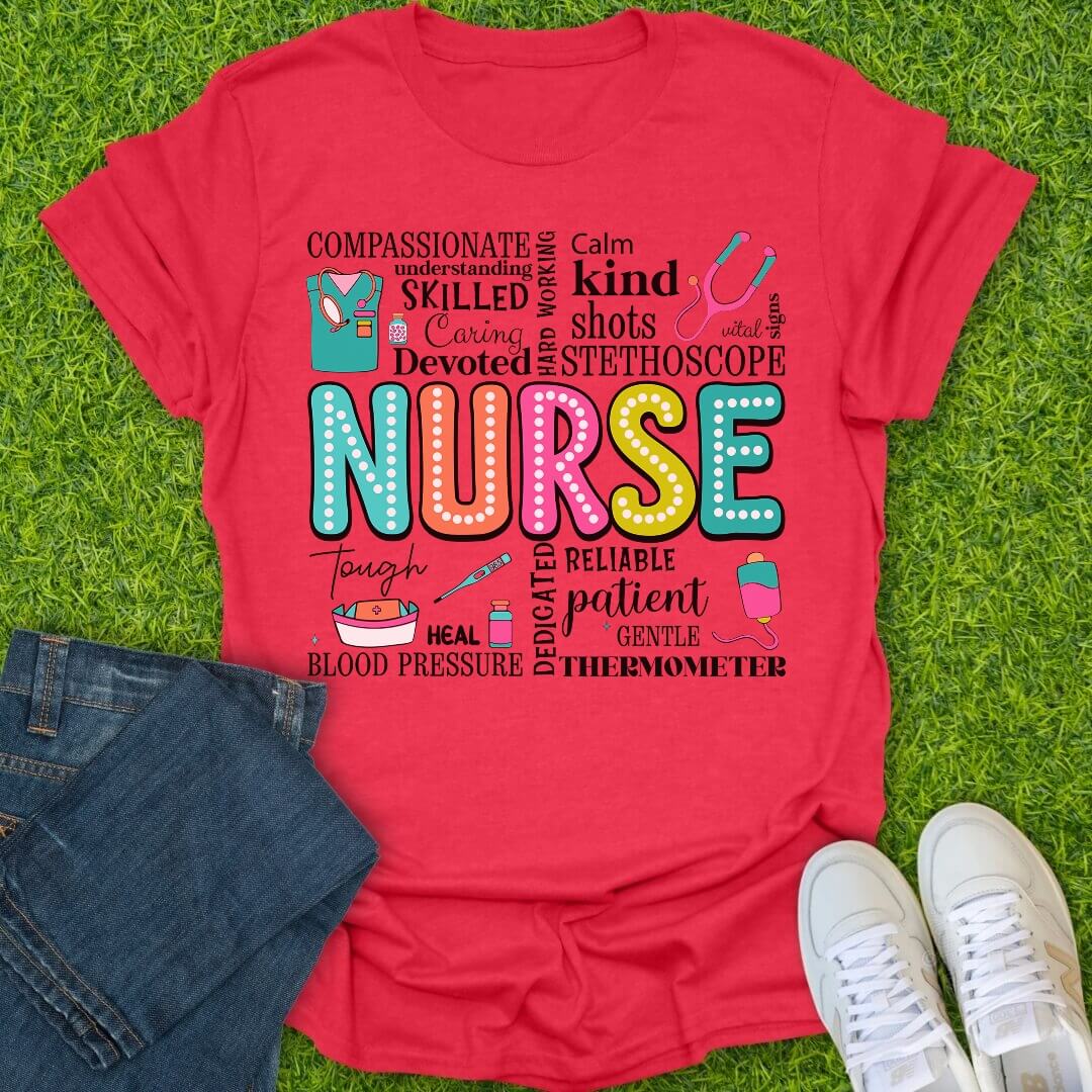 T-Shirt Heather Red / S Vitals & Colors Pop Tee