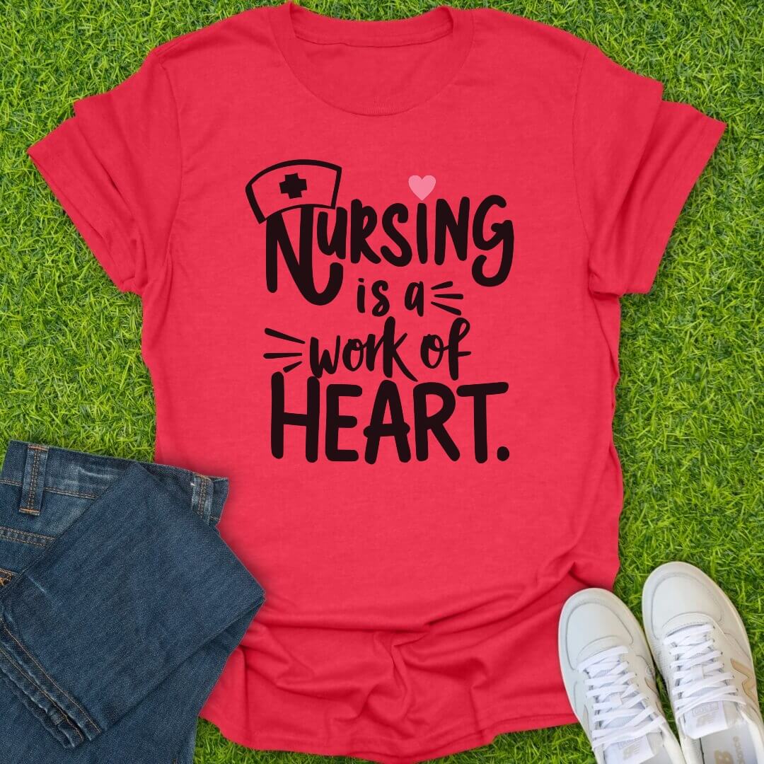 T-Shirt Heather Red / S Work of Heart Tee