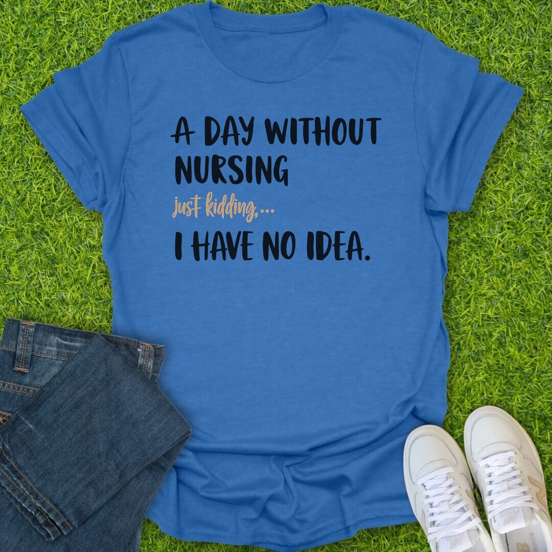 T-Shirt Heather Royal / S A Day Without Nursing Tee