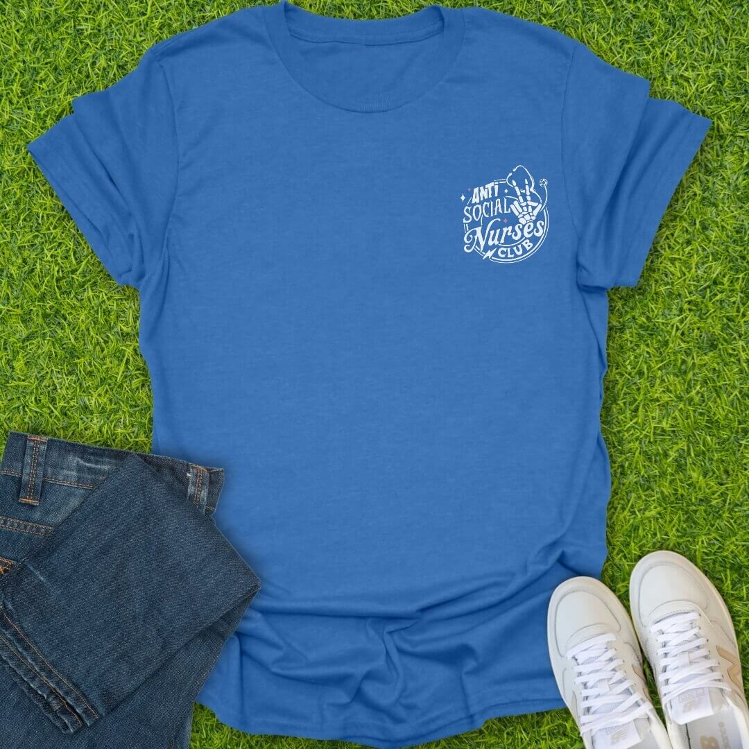 T-Shirt Heather Royal / S Anti Social Nurses Club Tee