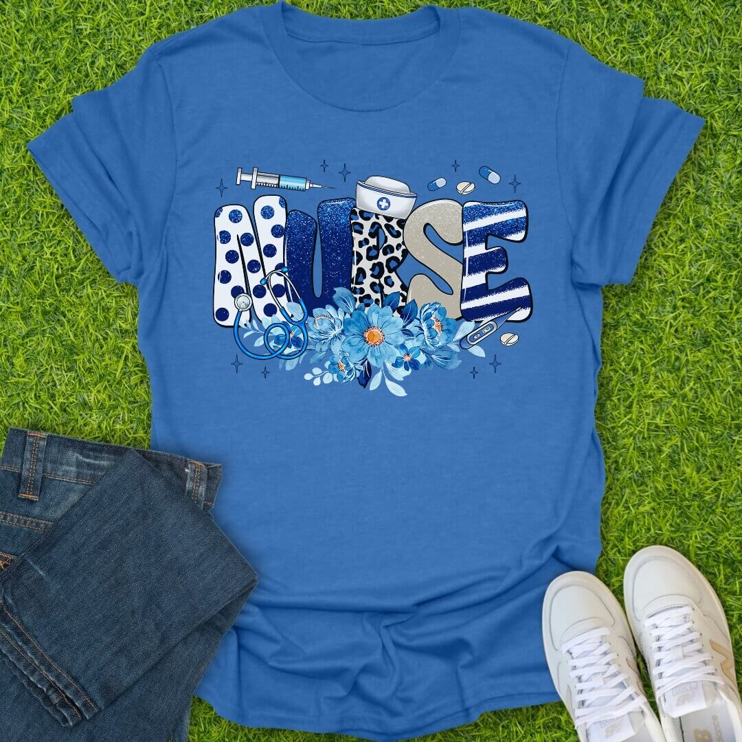 T-Shirt Heather Royal / S Bold & Blue Tee