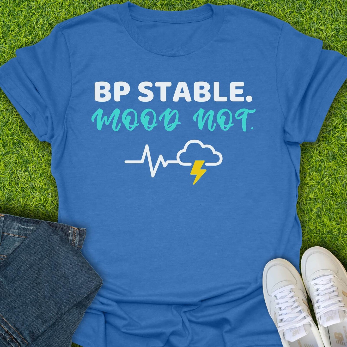 T-Shirt Heather Royal / S BP Stable Mood Not Tee
