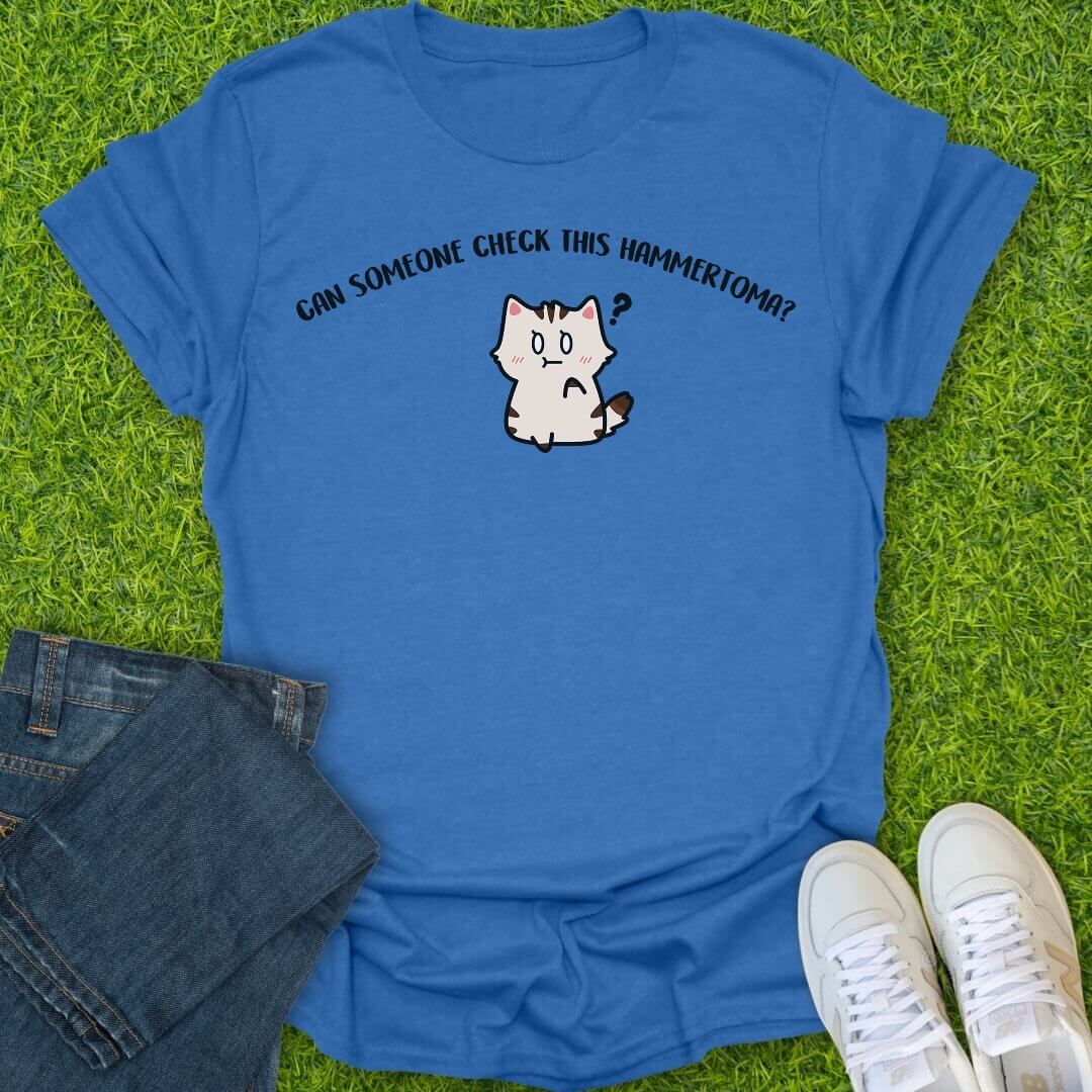 T-Shirt Heather Royal / S Can Someone Check This Hammertoma Tee