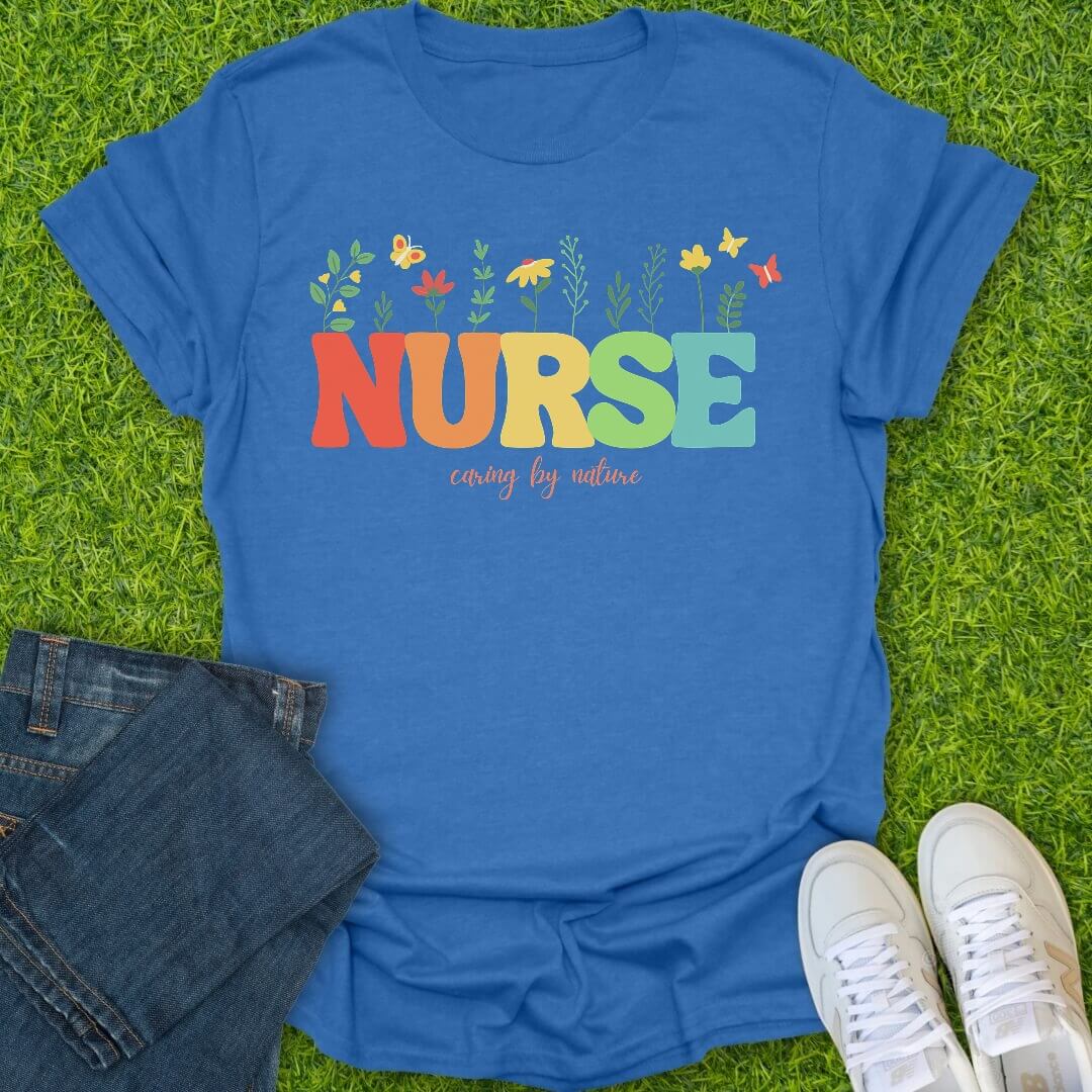 T-Shirt Heather Royal / S Caring By Nature Tee