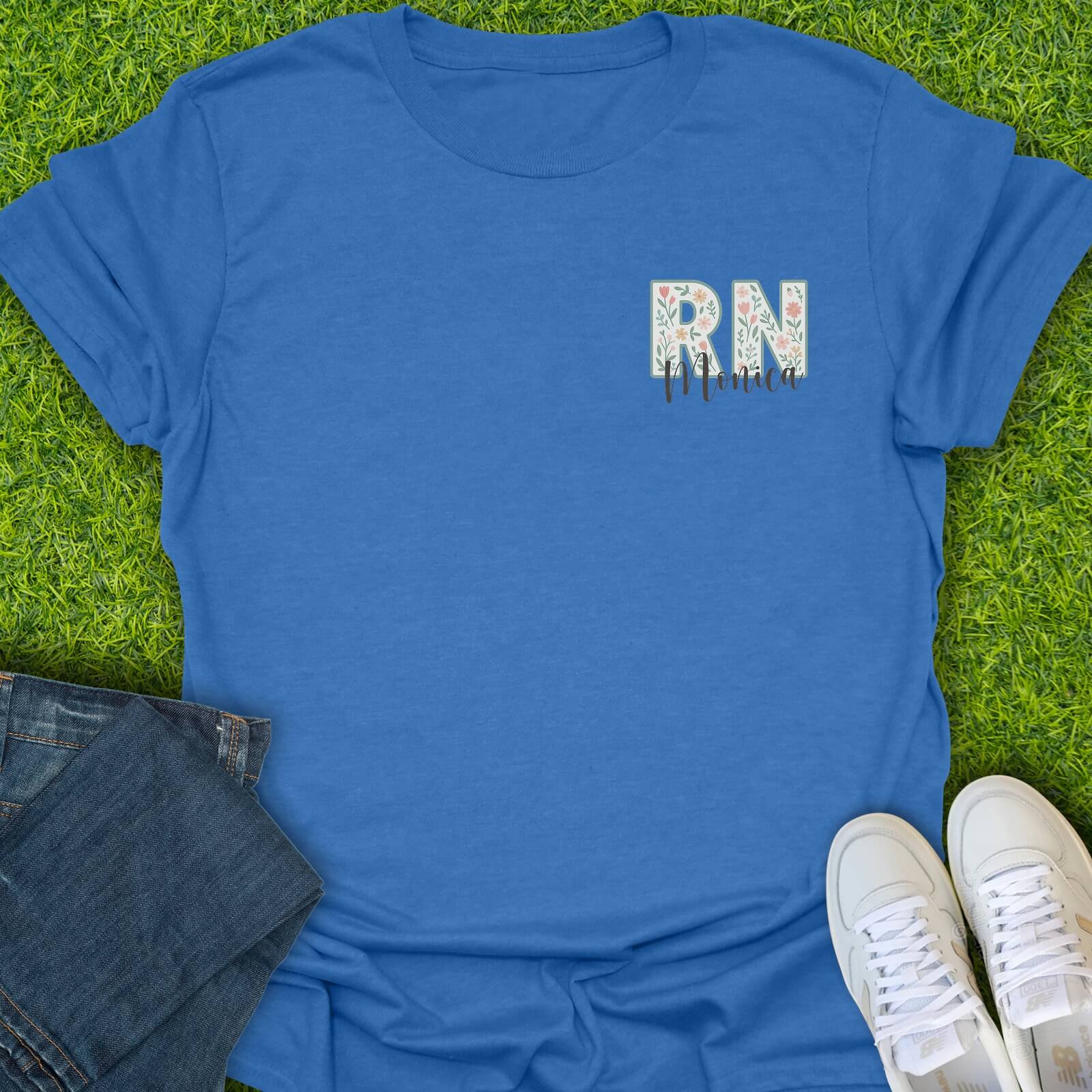 T-Shirt Heather Royal / S Custom RN Tee