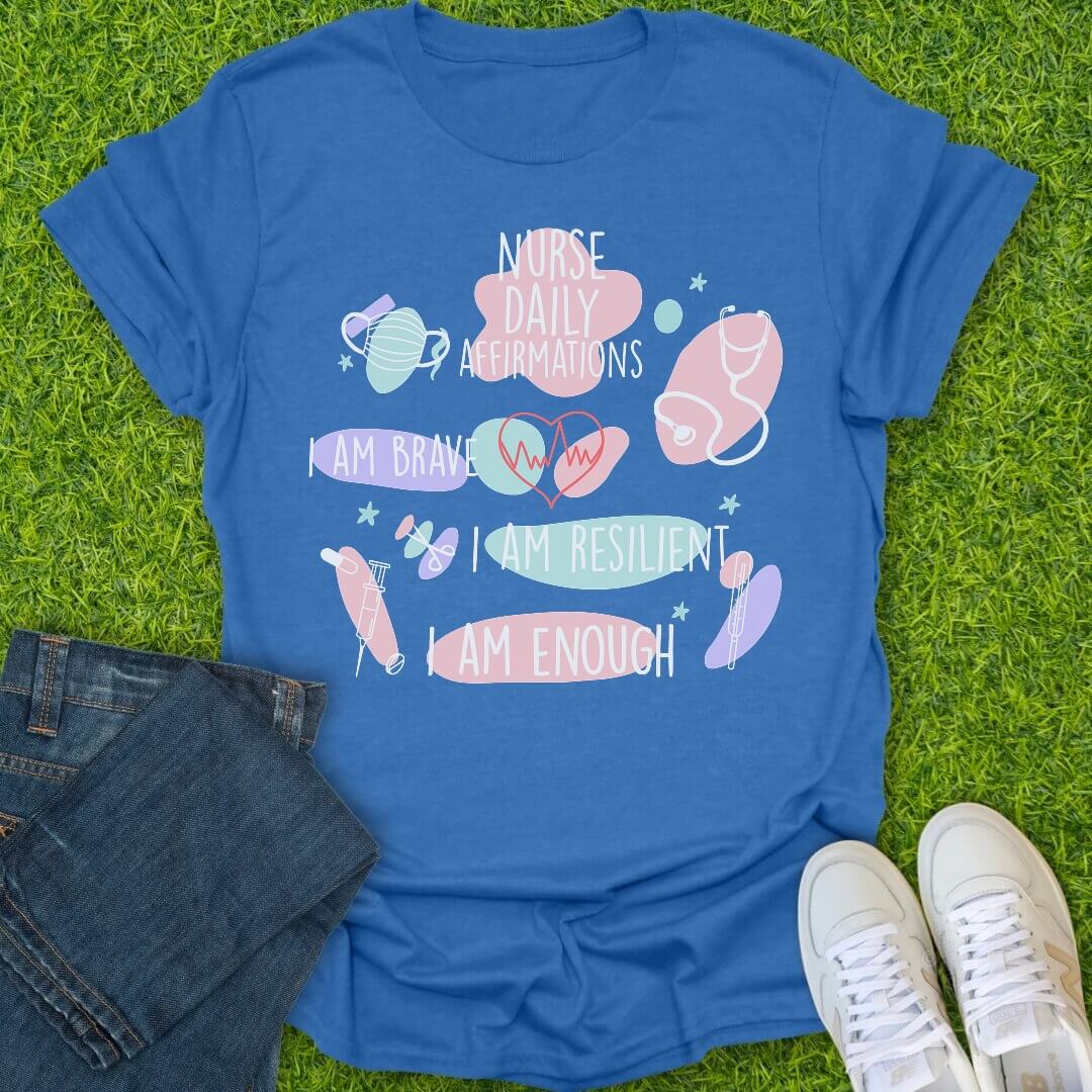 T-Shirt Heather Royal / S Daily Affirmations Tee