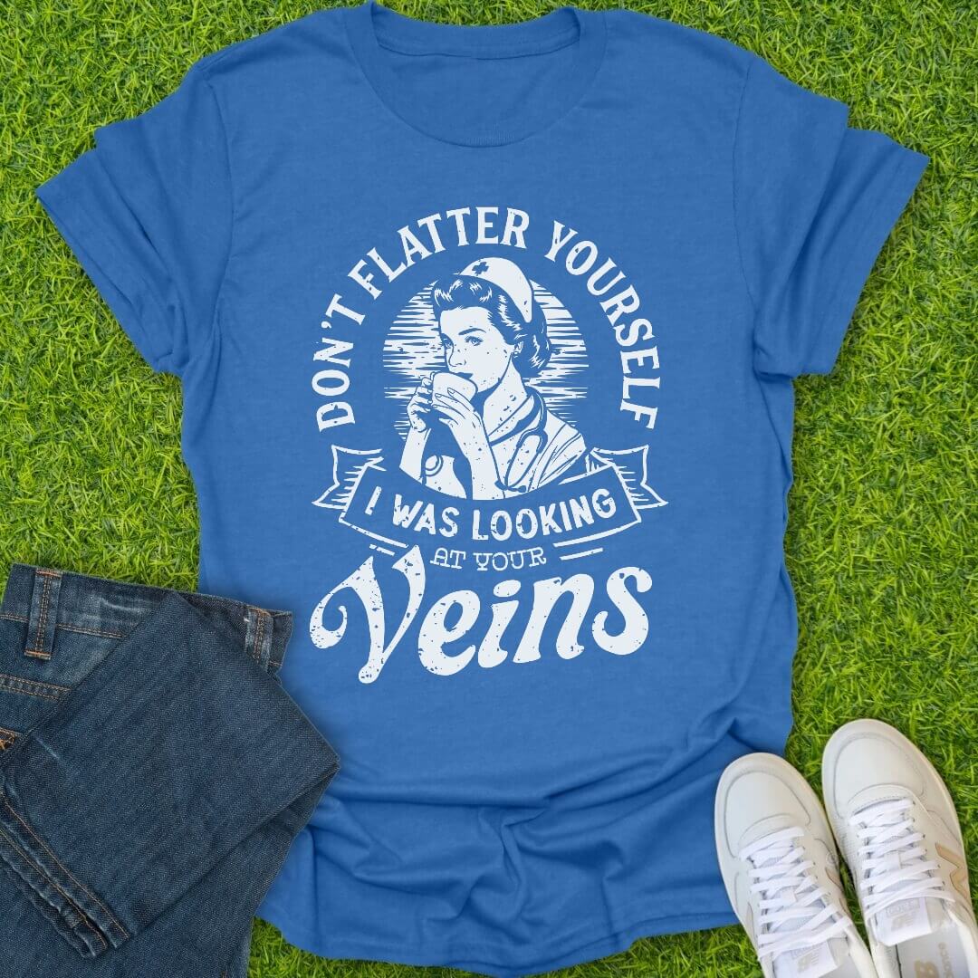 T-Shirt Heather Royal / S Don't Flatter Yourself Tee