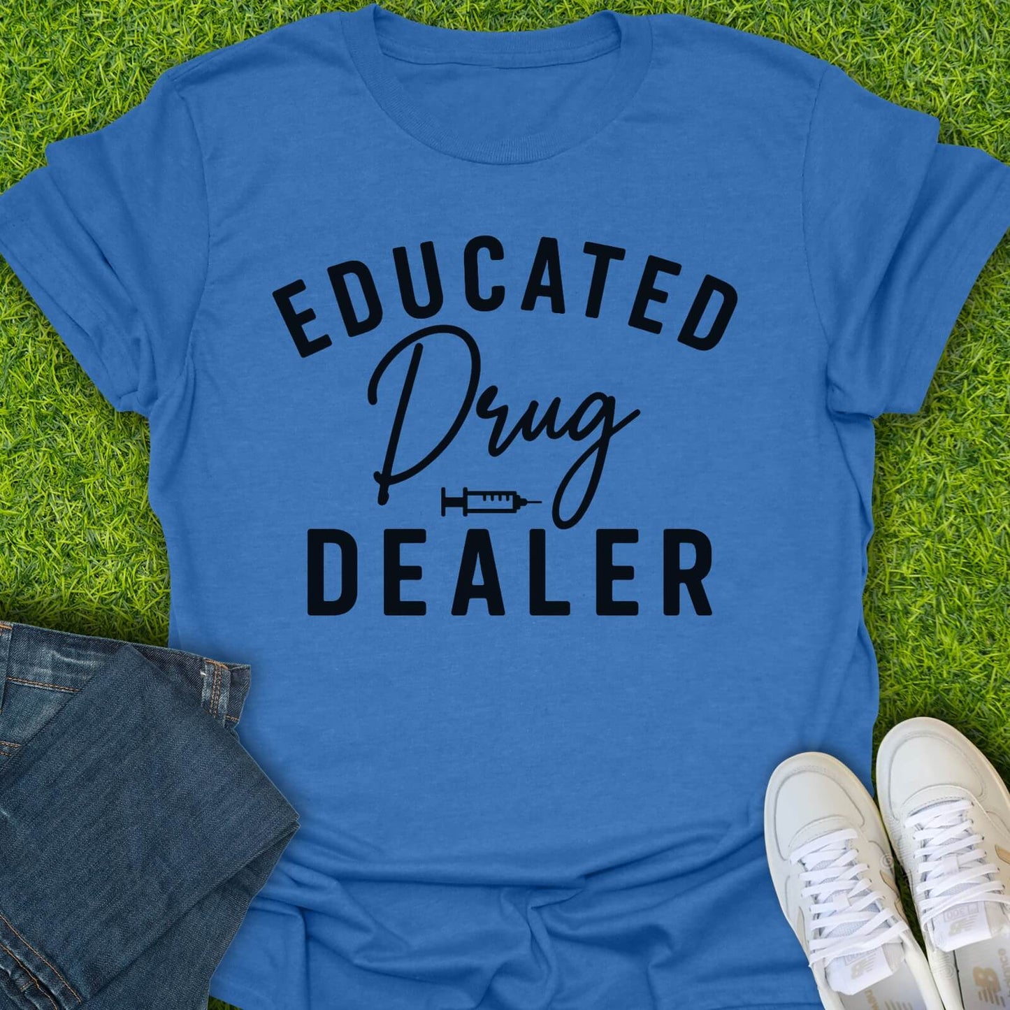 T-Shirt Heather Royal / S Educated Drug Dealer Tee