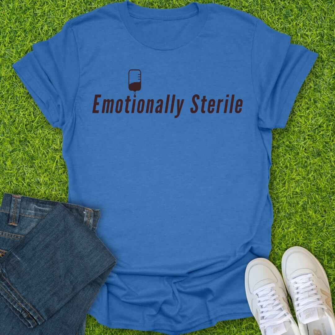 T-Shirt Heather Royal / S Emotionally Sterile Tee