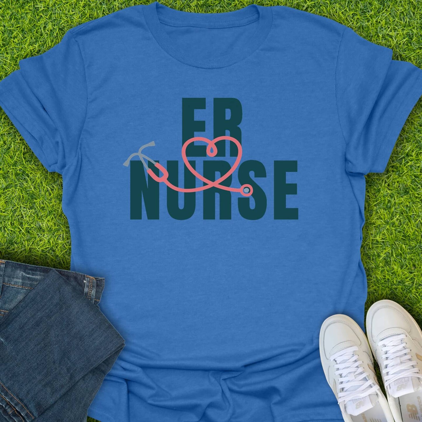 T-Shirt Heather Royal / S ER Nurse Tee