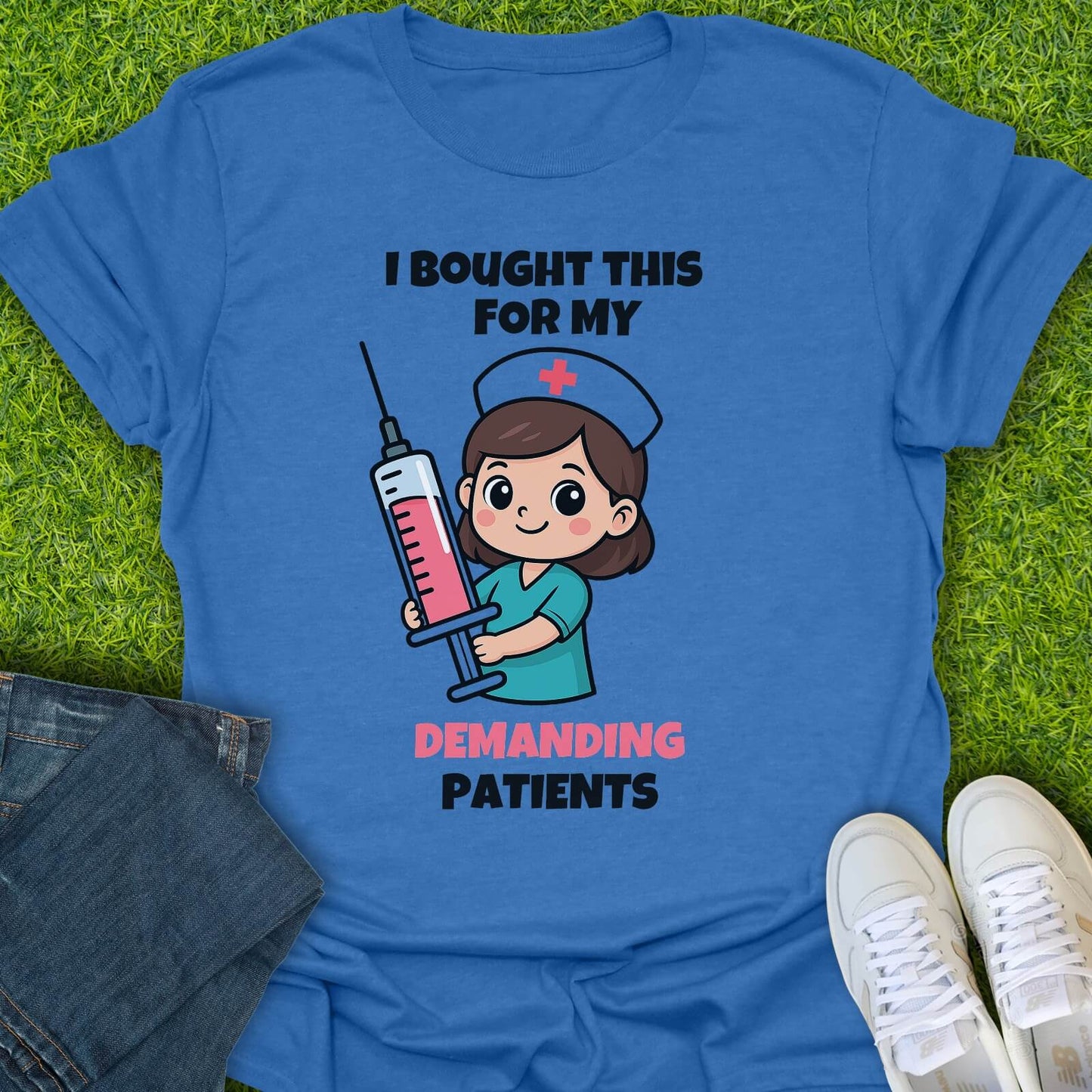 T-Shirt Heather Royal / S For My Demanding Patients Tee