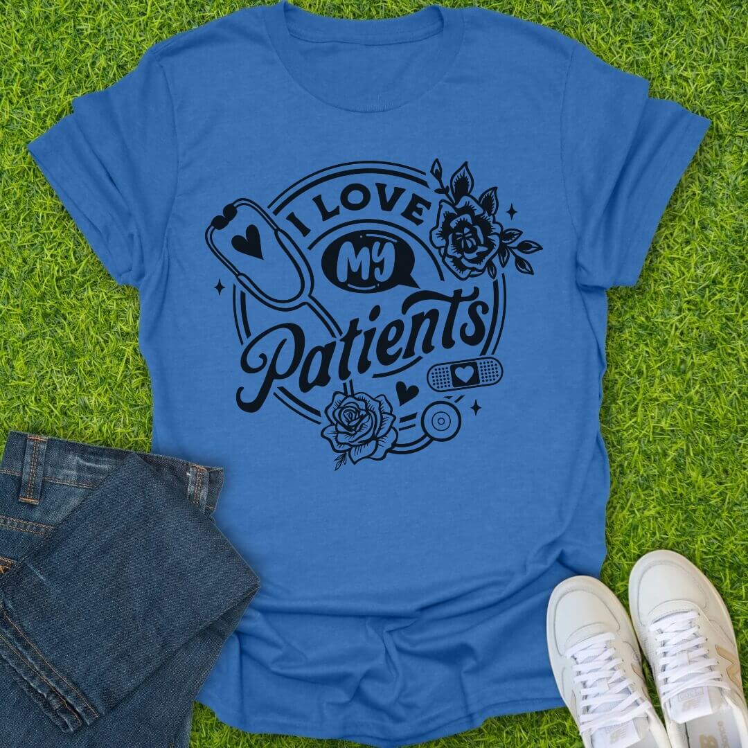 T-Shirt Heather Royal / S I Love My Patients Tee