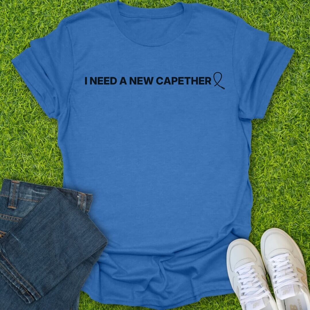T-Shirt Heather Royal / S I Need A New Capether Tee