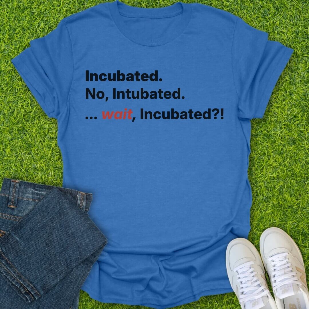 T-Shirt Heather Royal / S Incubated Intubated Tee