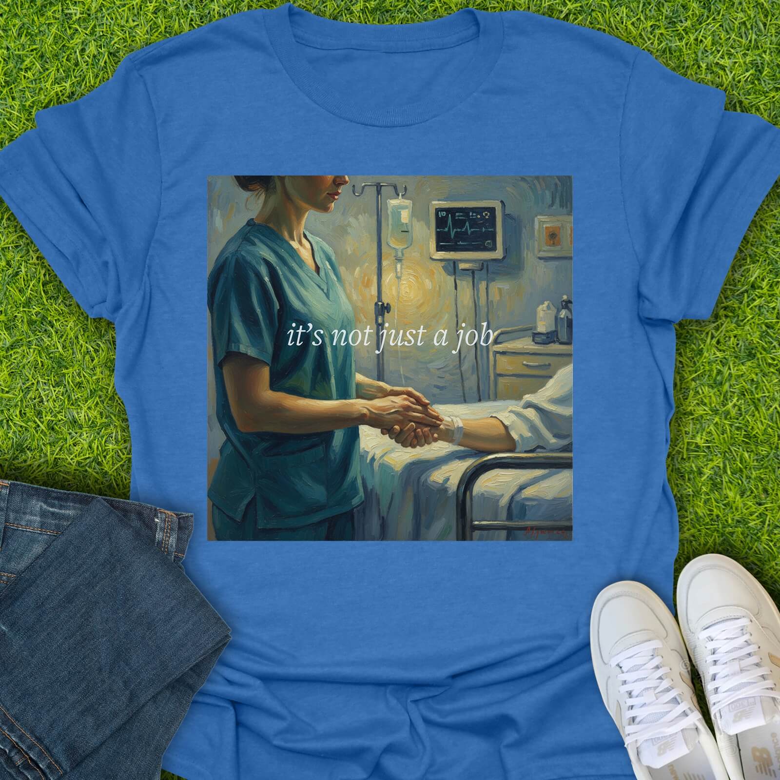 T-Shirt Heather Royal / S It's Not Just A Job Tee