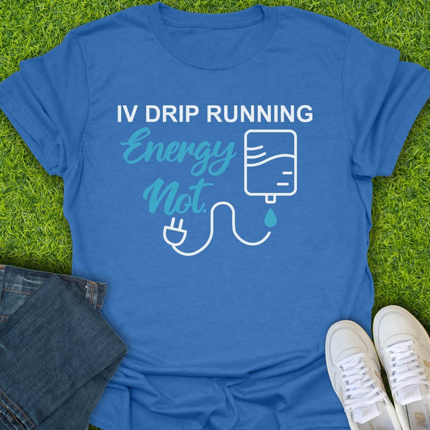 T-Shirt Heather Royal / S IV Drip Running, Energy Not Tee