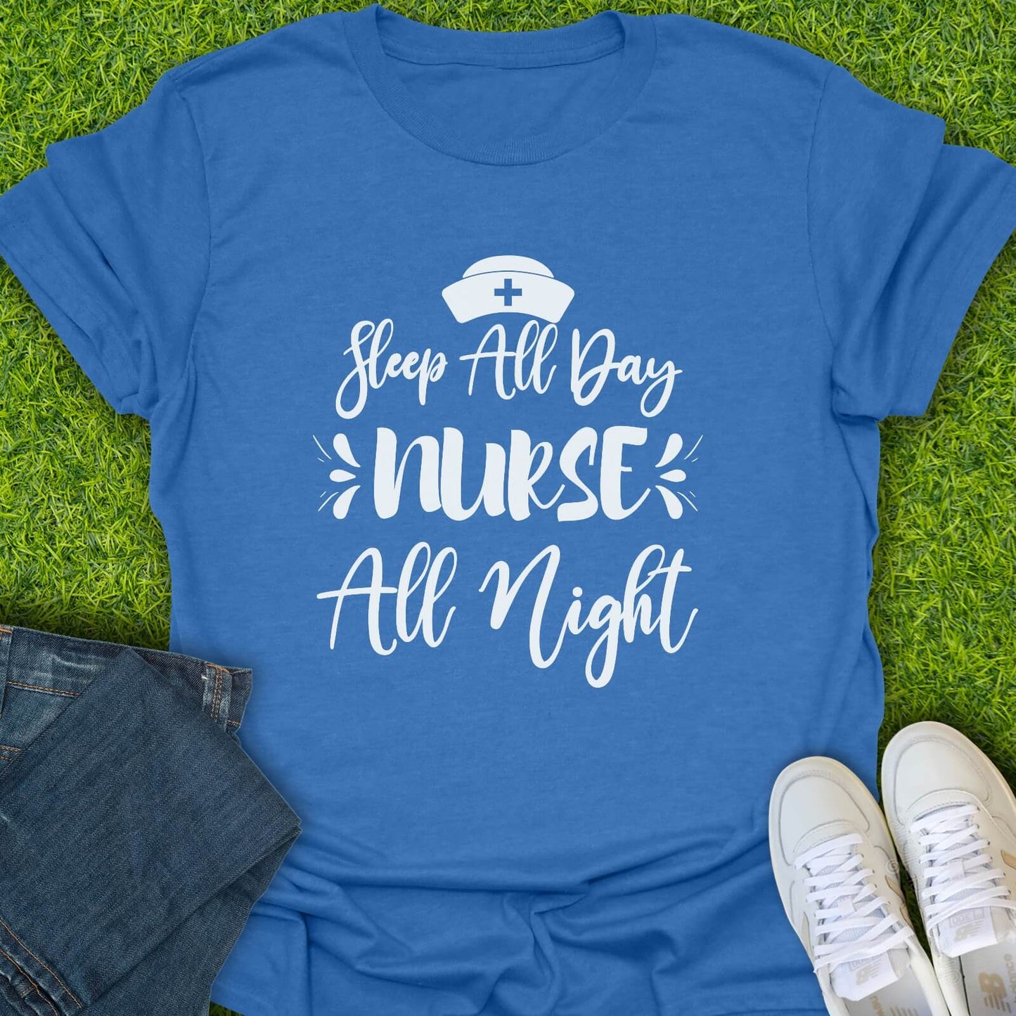 T-Shirt Heather Royal / S Nurse All Night Tee