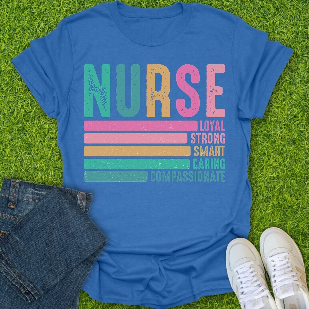 T-Shirt Heather Royal / S Nurse Defined Tee