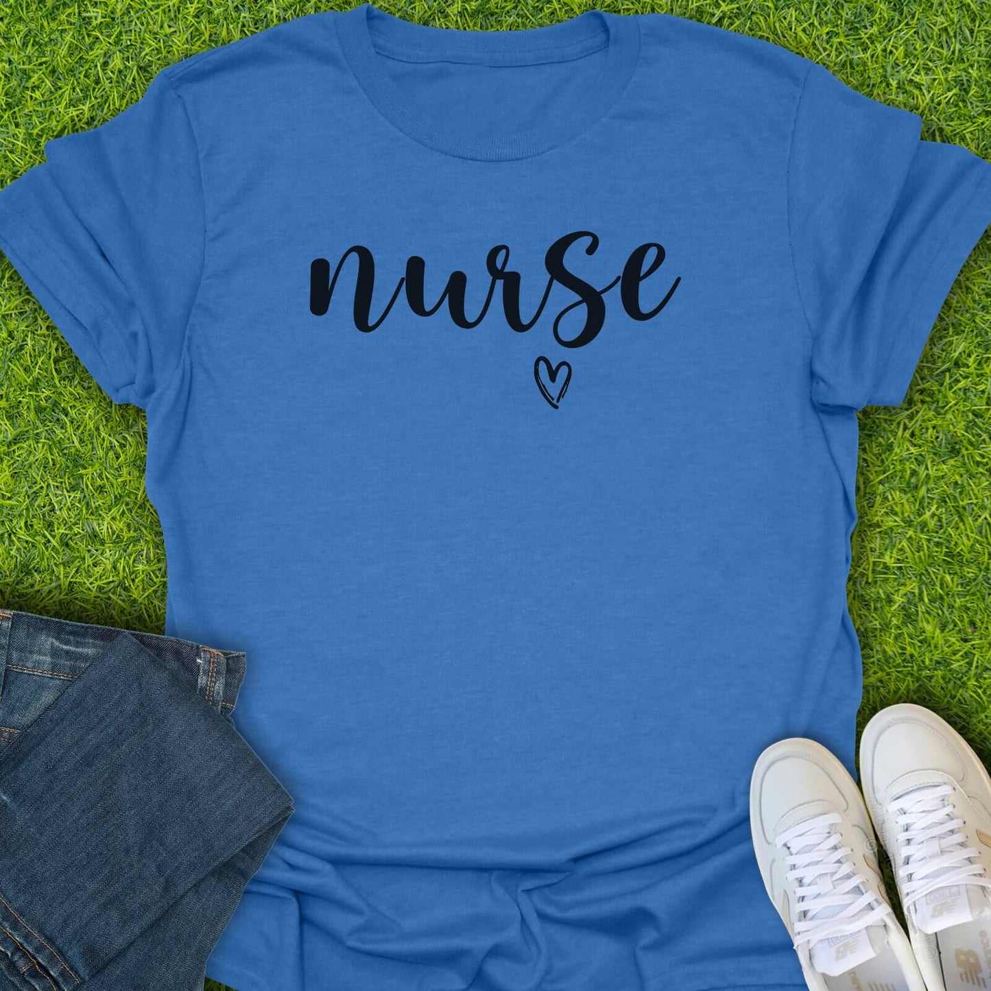 T-Shirt Heather Royal / S Nurse Heart Tee