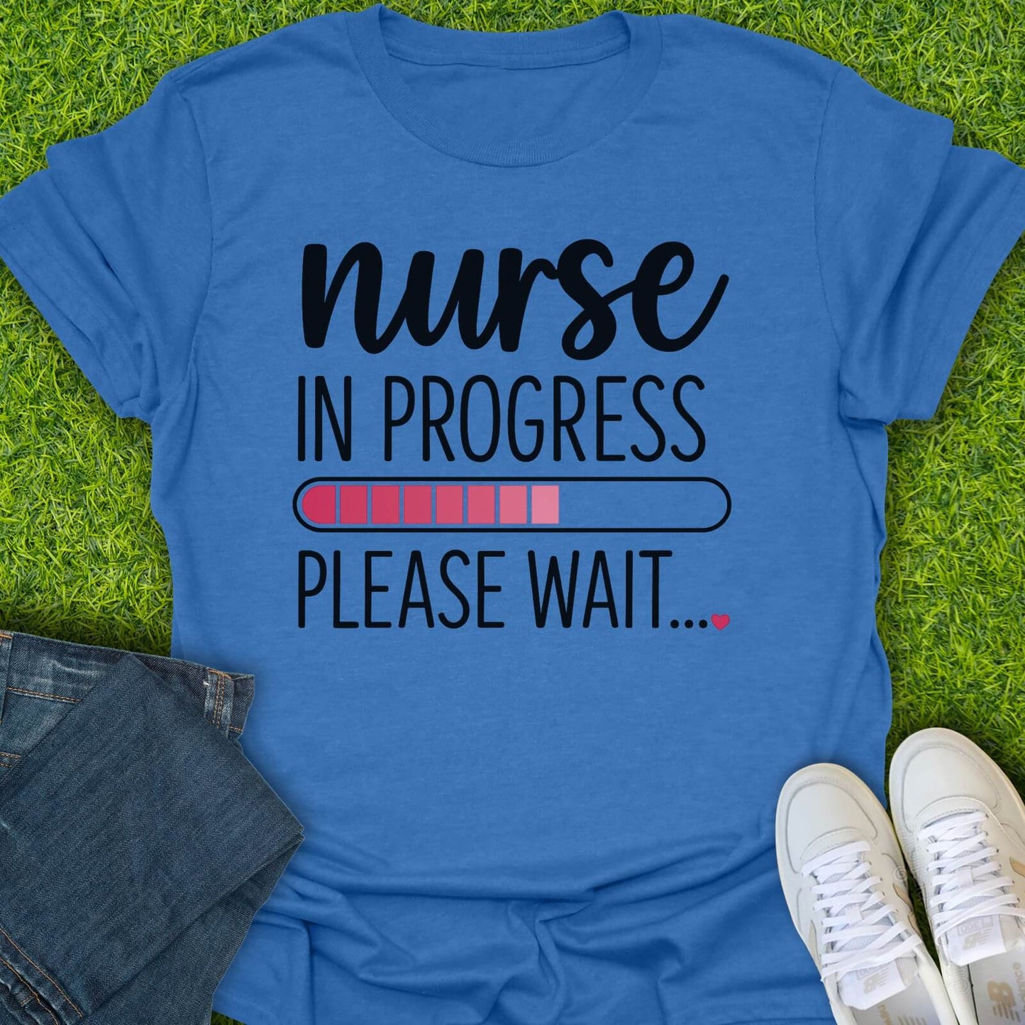 T-Shirt Heather Royal / S Nurse In Progress Tee