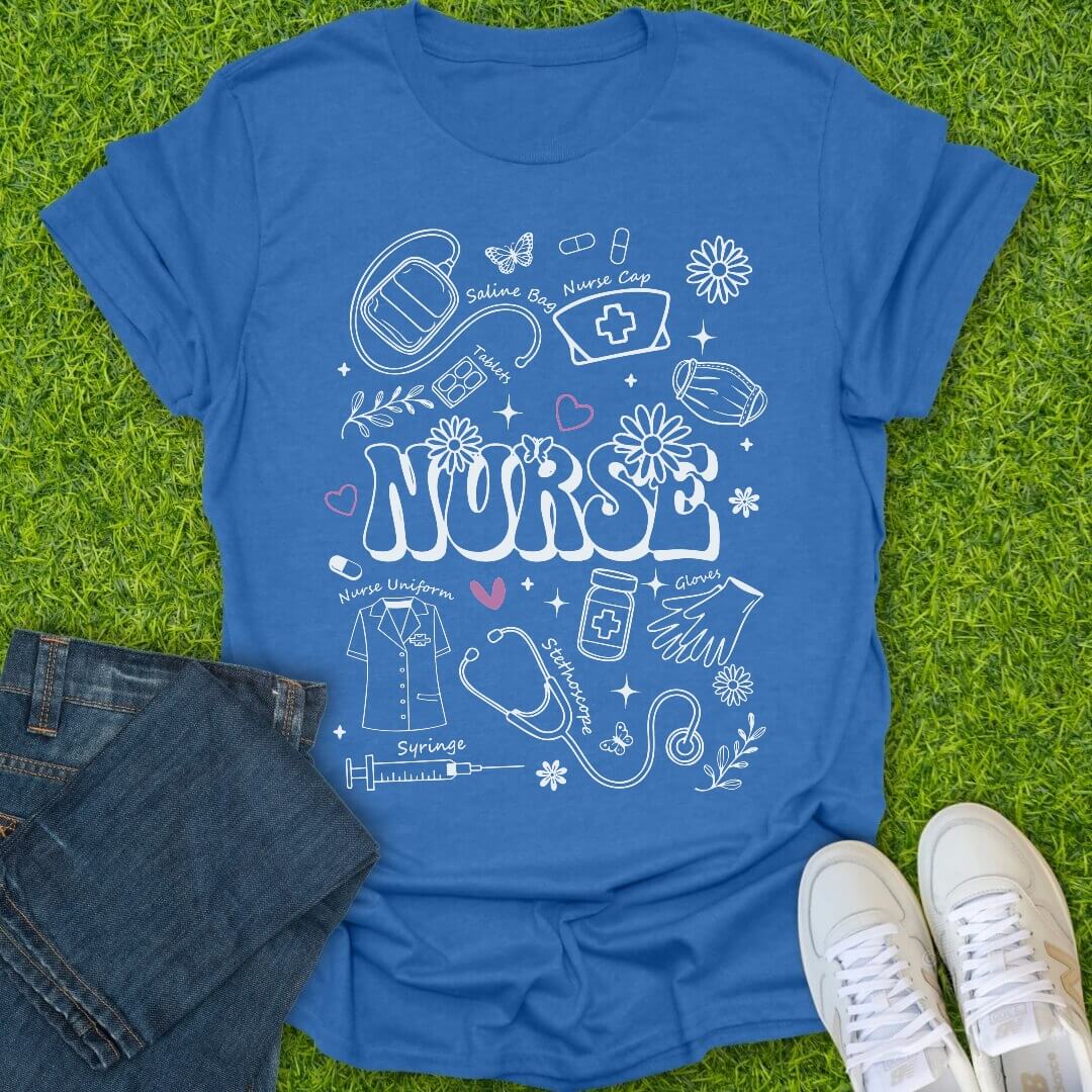 T-Shirt Heather Royal / S Parts Of A Nurse Tee