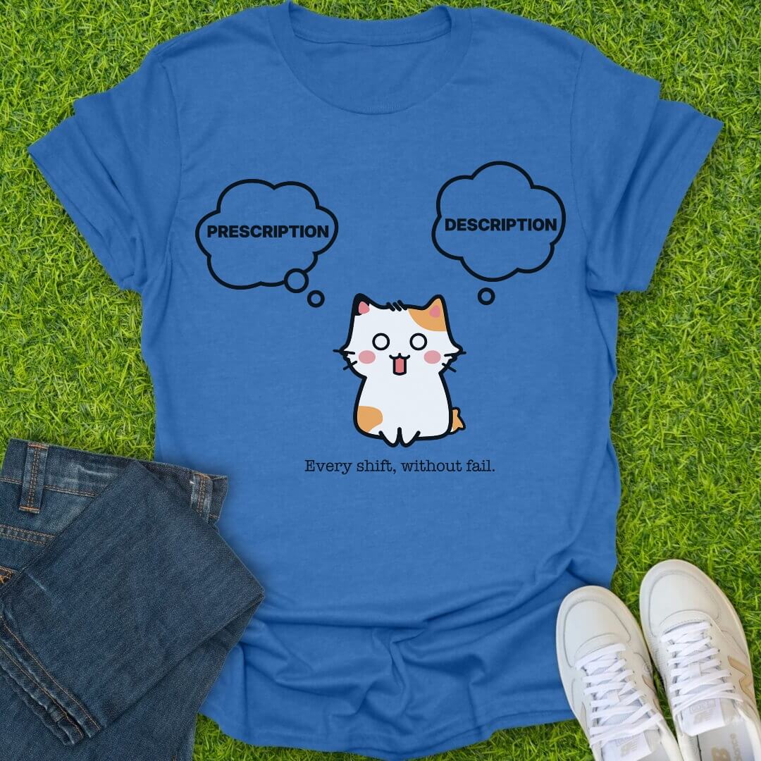 T-Shirt Heather Royal / S Prescription Description Tee