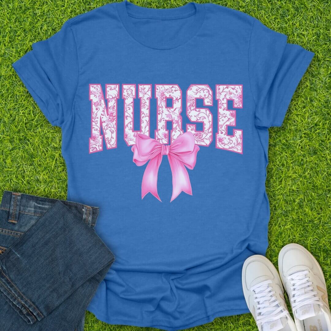 T-Shirt Heather Royal / S Pretty in Pink Tee