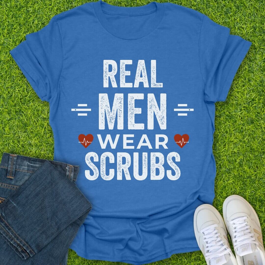 T-Shirt Heather Royal / S Real Men Tee