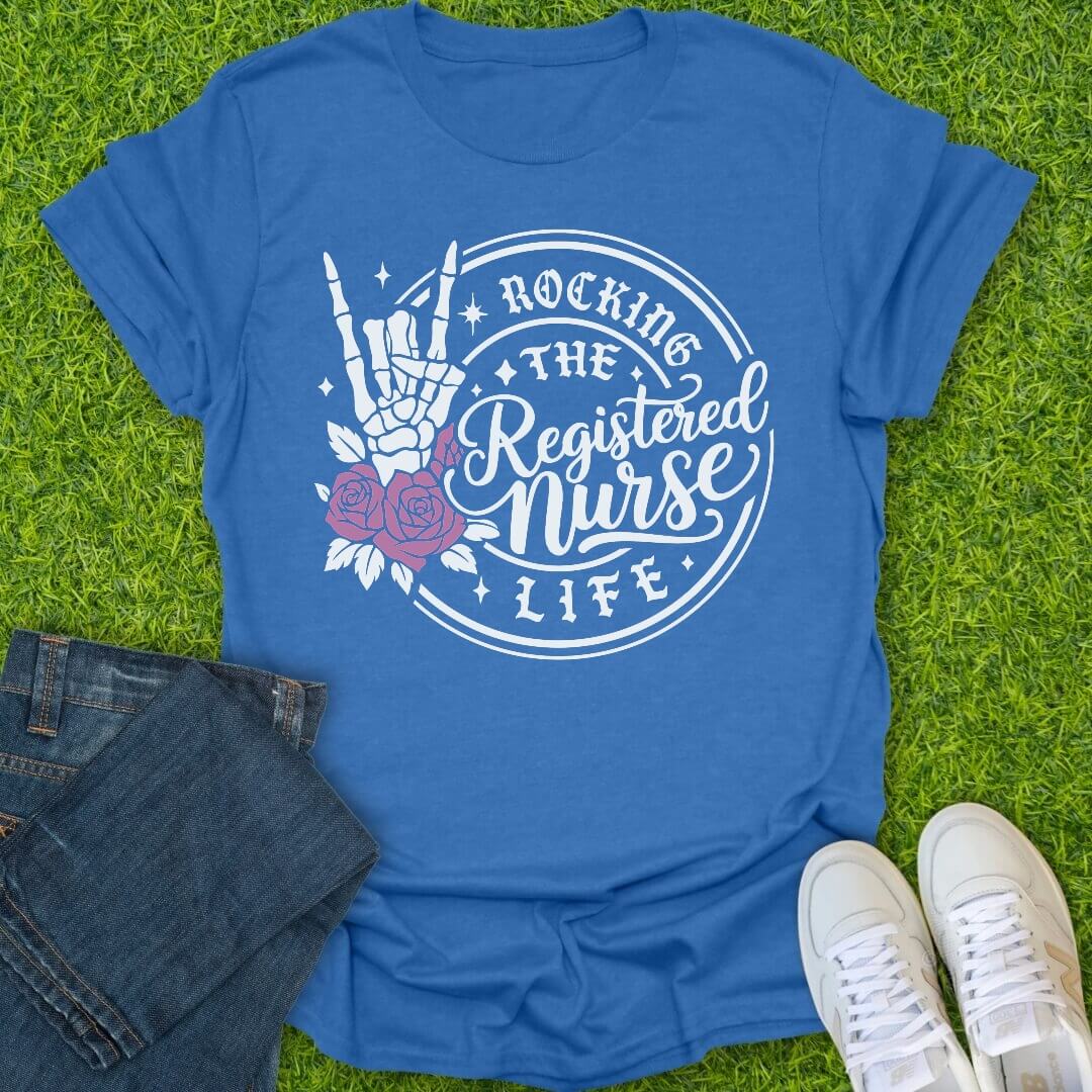 T-Shirt Heather Royal / S Rockin RN Tee