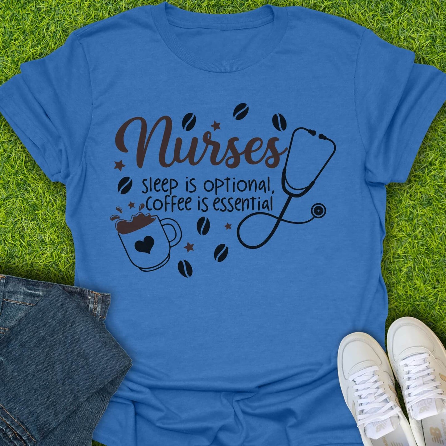 T-Shirt Heather Royal / S Sleep is Optional Tee