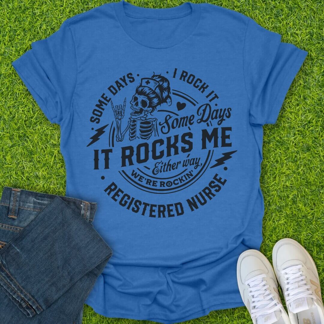 T-Shirt Heather Royal / S Some Days I Rock It Tee