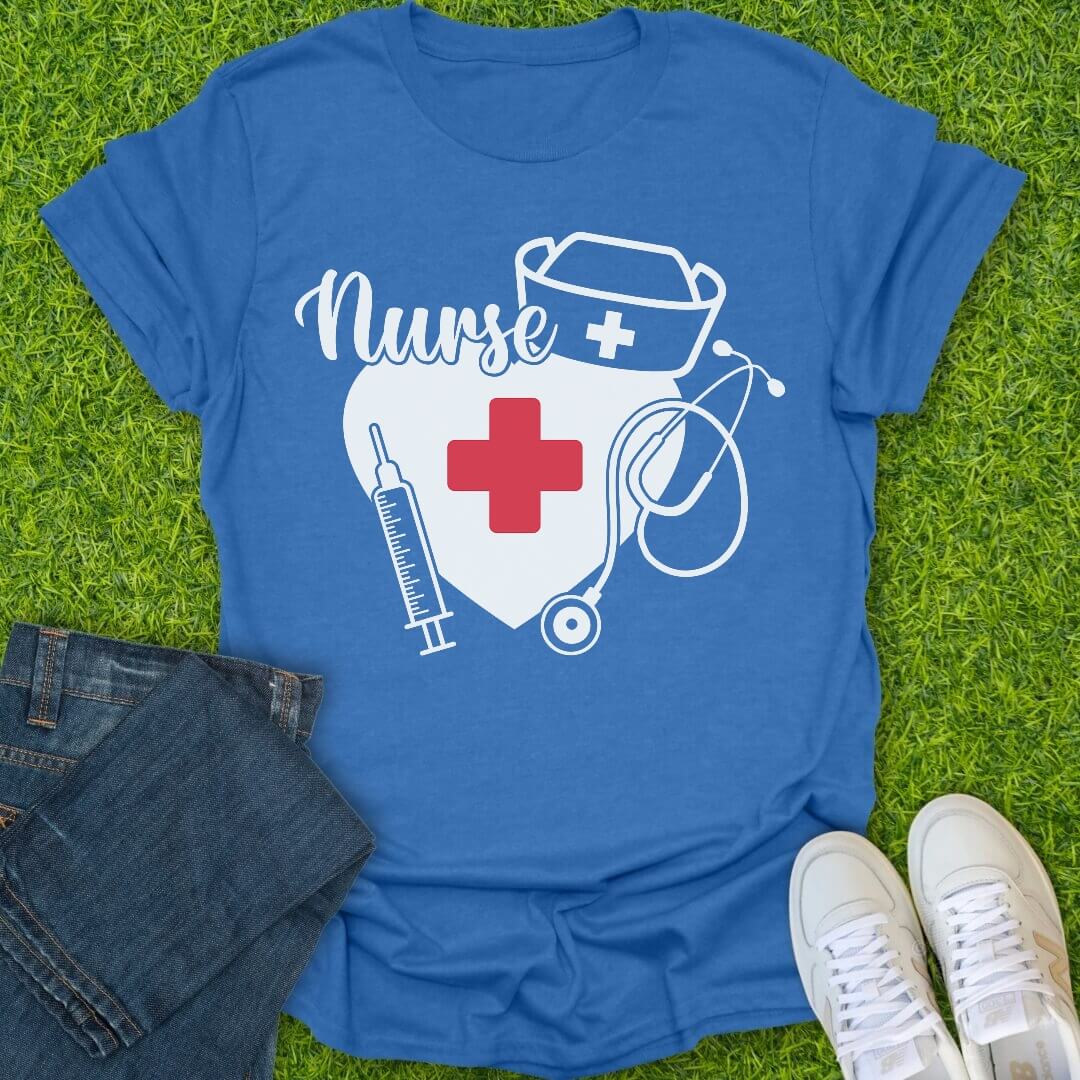 T-Shirt Heather Royal / S Symbol of Care Tee