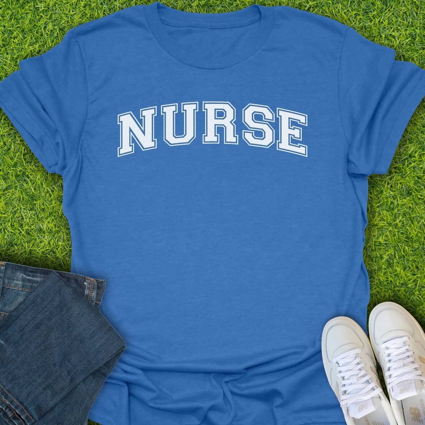 T-Shirt Heather Royal / S Varsity Nurse Tee