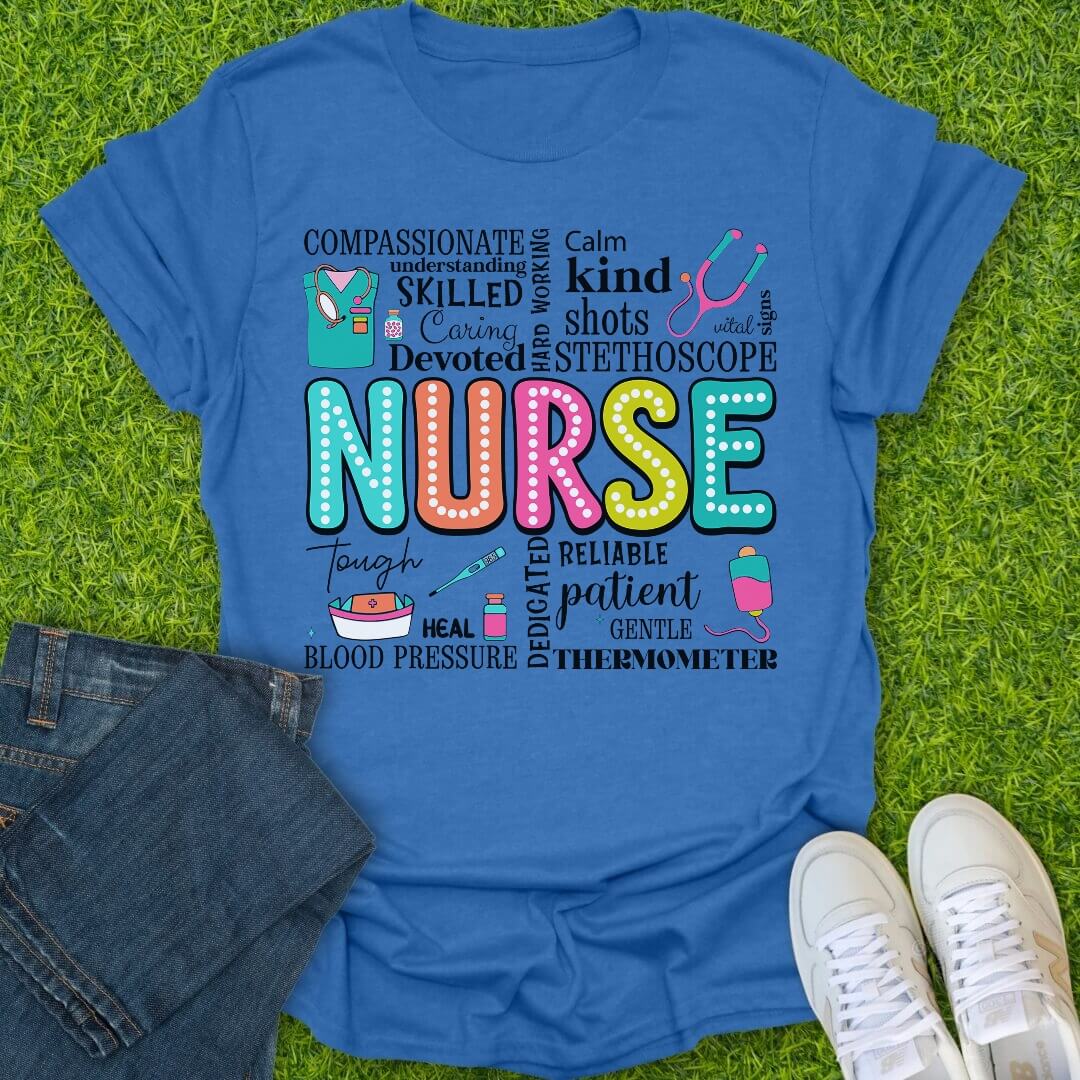 T-Shirt Heather Royal / S Vitals & Colors Pop Tee