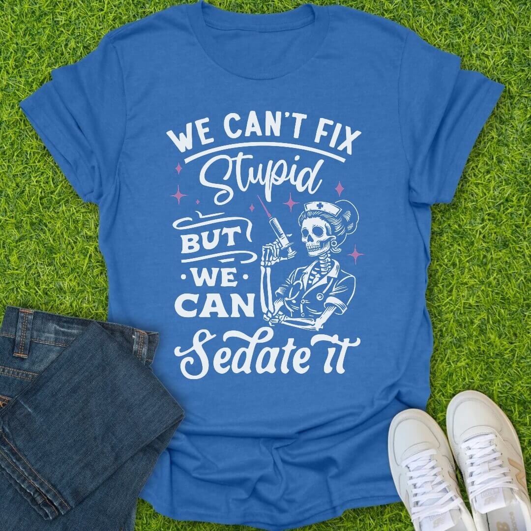 T-Shirt Heather Royal / S We Can Sedate It Tee