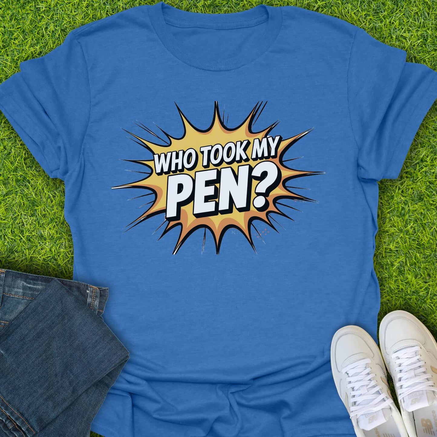 T-Shirt Heather Royal / S Who Took My Pen Tee