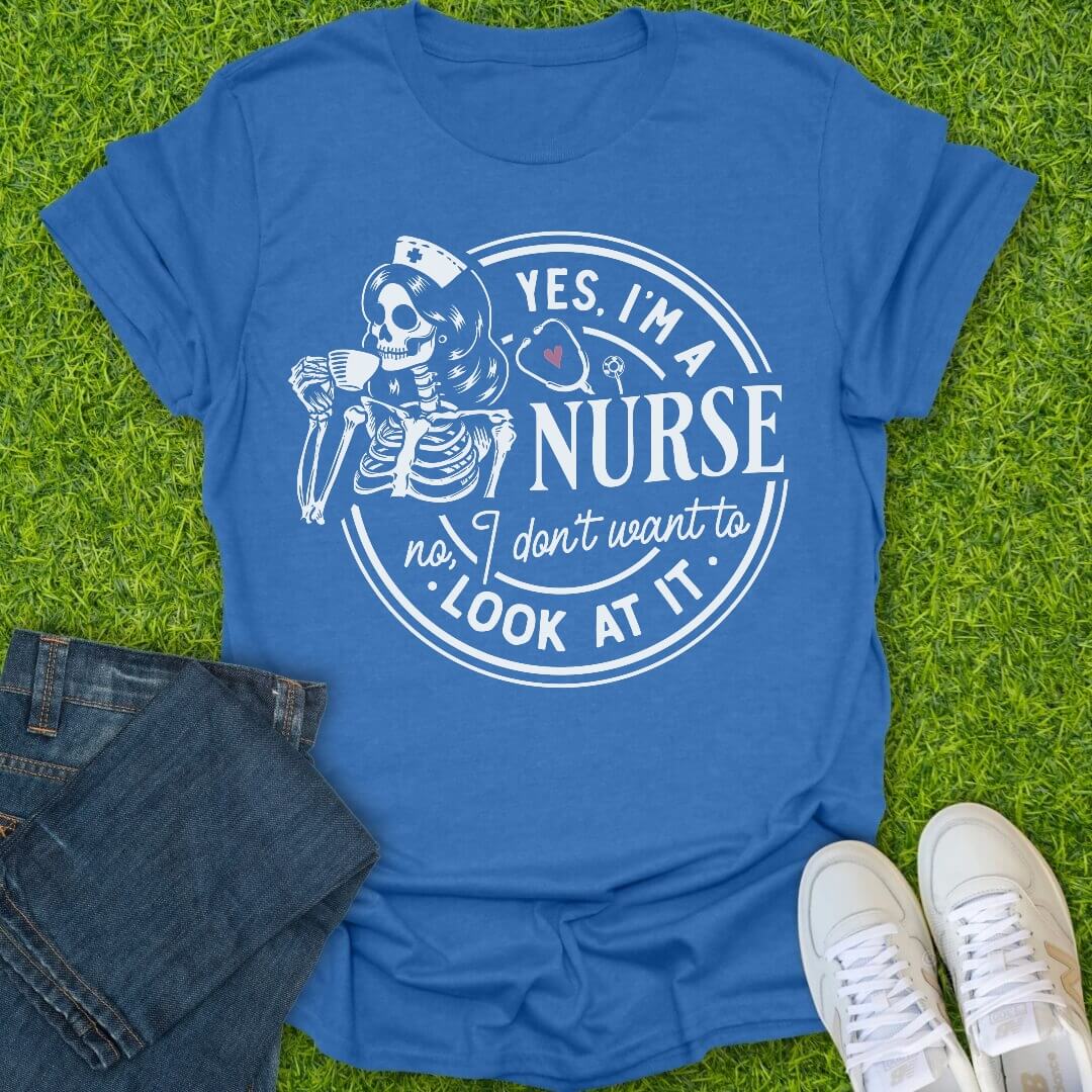 T-Shirt Heather Royal / S Yes I Am A Nurse Tee