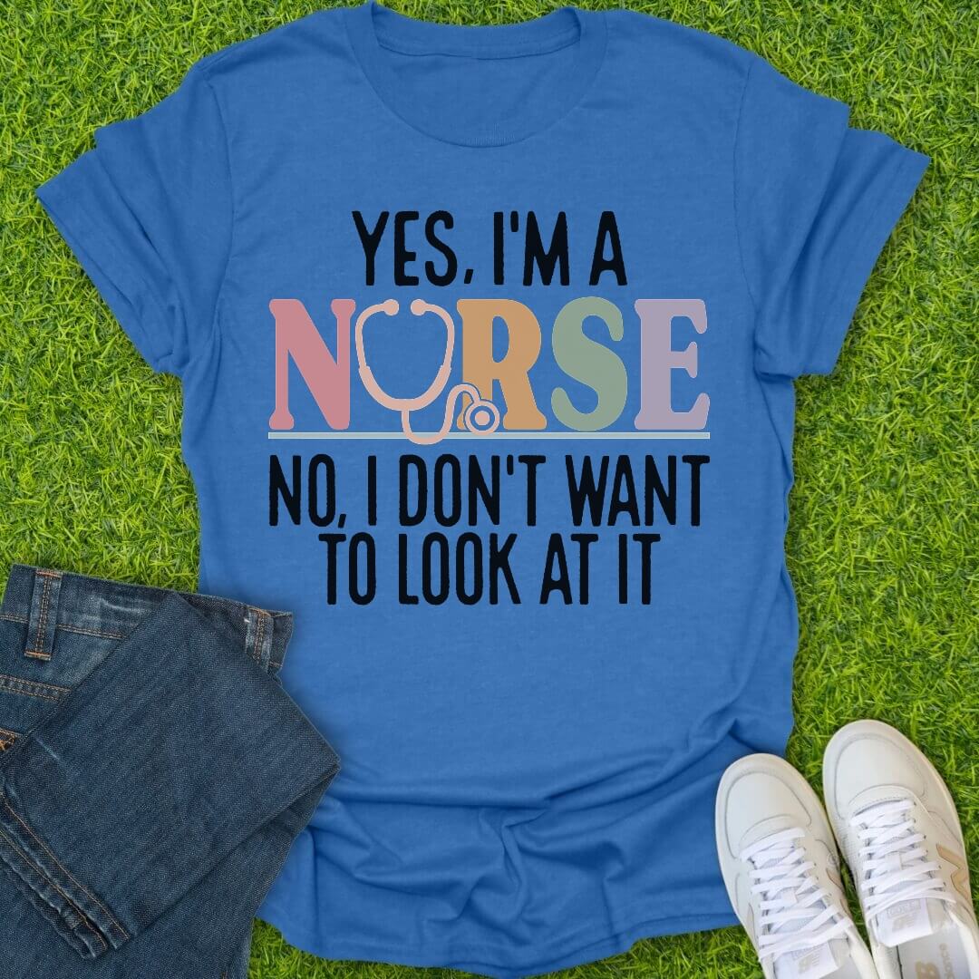 T-Shirt Heather Royal / S Yes I Am Tee