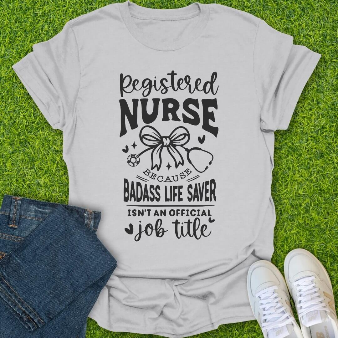 T-Shirt Ice Grey / S Badass Life Saver Tee