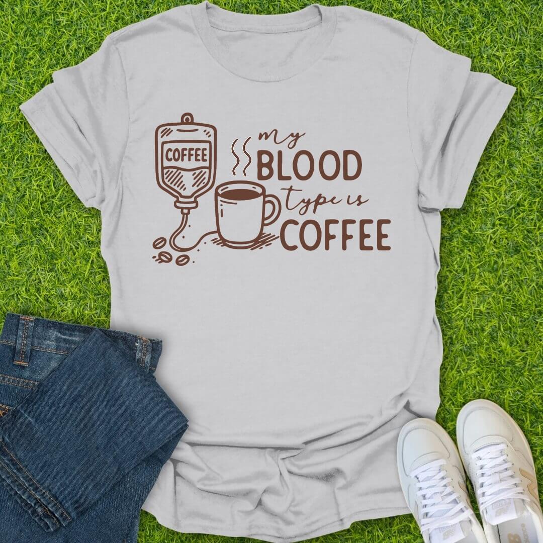 T-Shirt Ice Grey / S Espresso In My Veins Tee