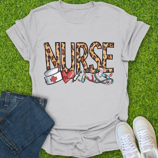 T-Shirt Ice Grey / S Fierce Nurse Energy Tee