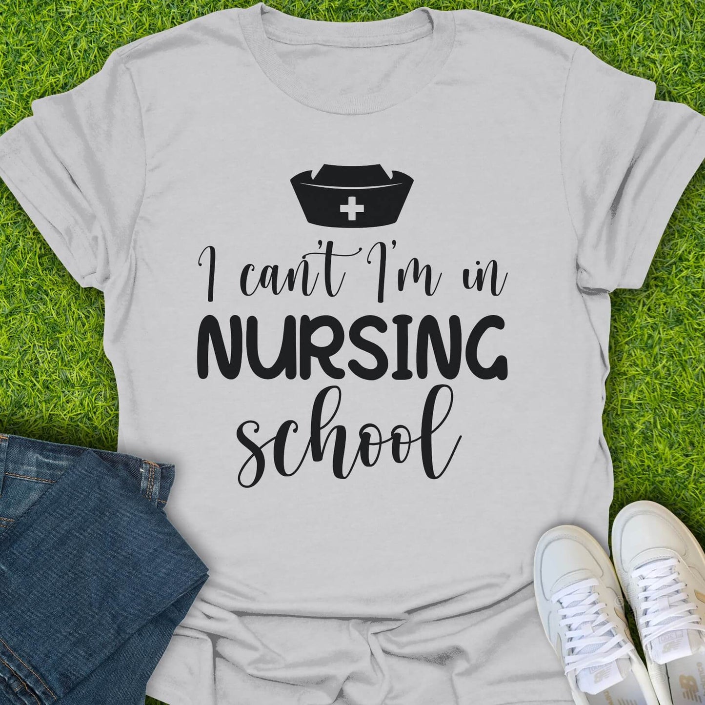 T-Shirt Ice Grey / S I'm In Nursing School Tee