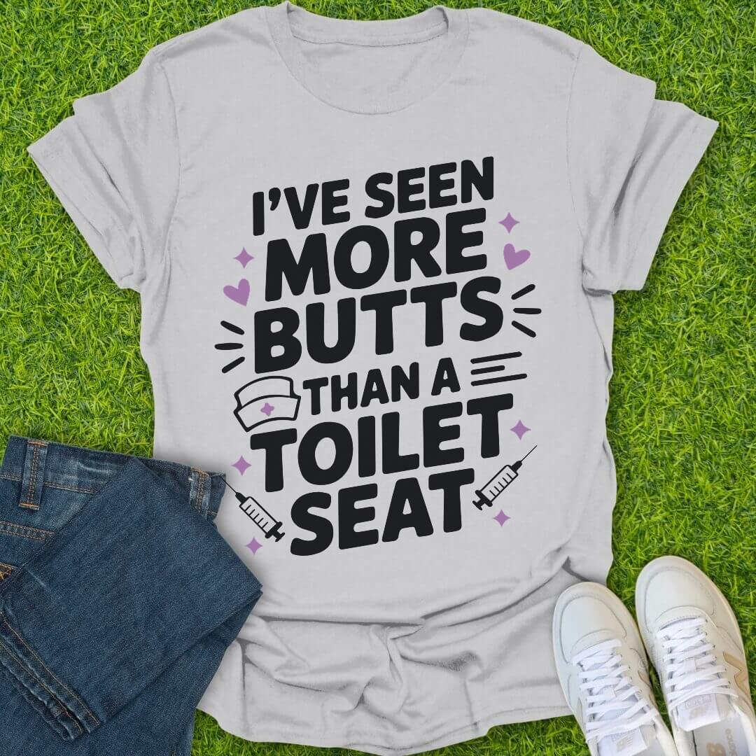 T-Shirt Ice Grey / S I've Seen More Butts Tee