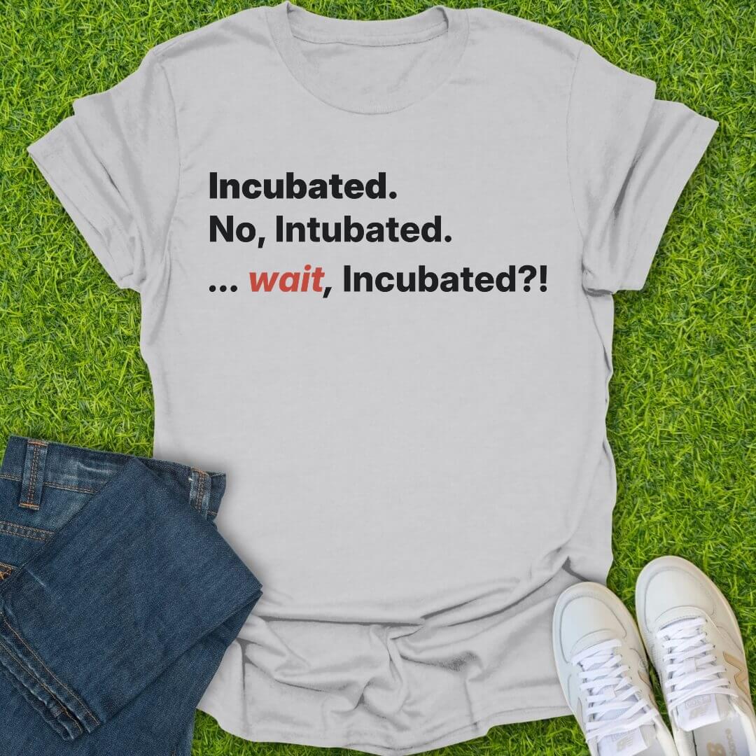 T-Shirt Ice Grey / S Incubated Intubated Tee