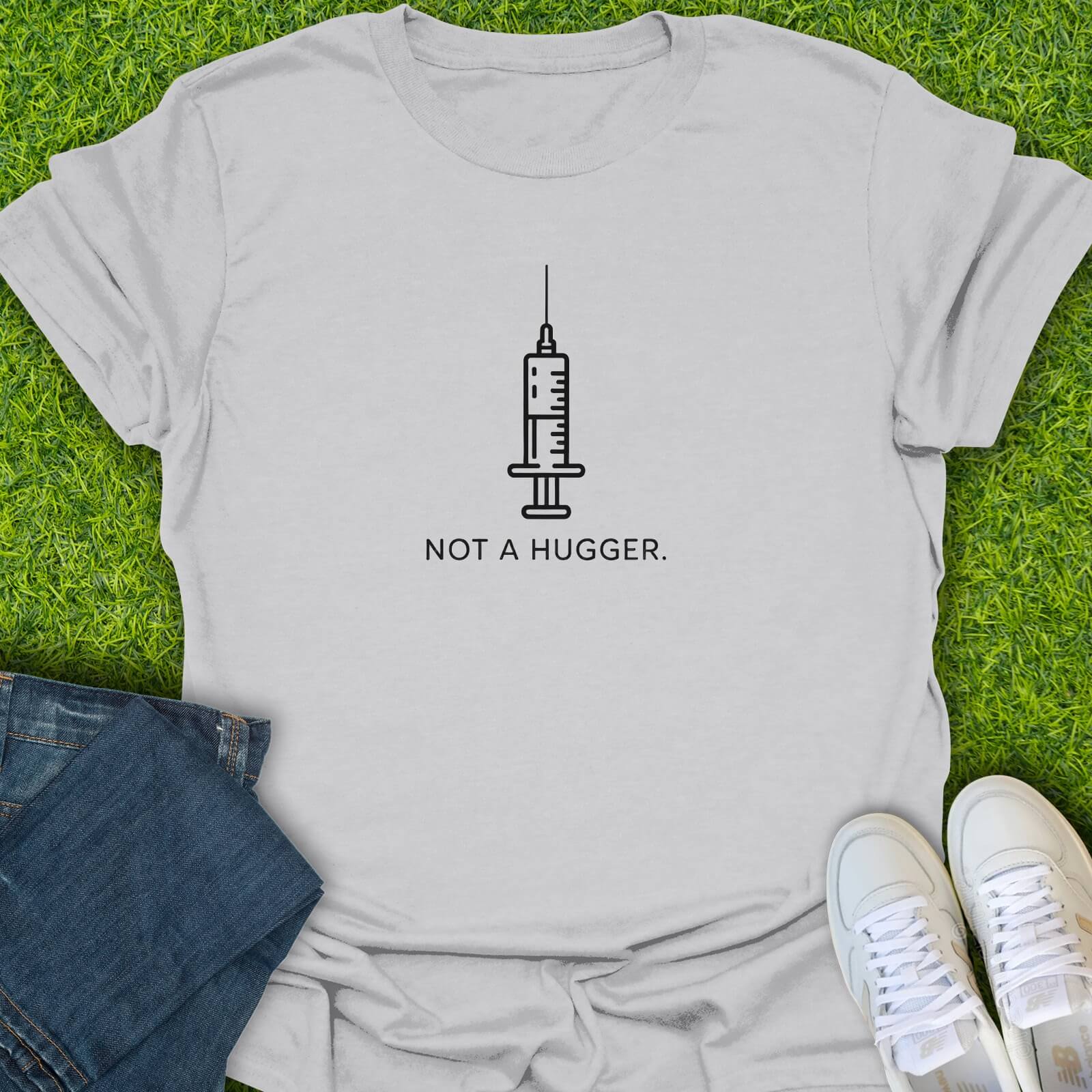 T-Shirt Ice Grey / S Not A Hugger Tee